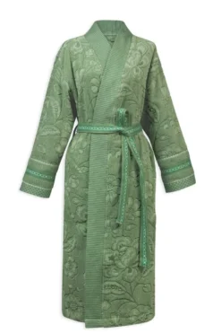 Bademantel Jasmin Jacquard Grün