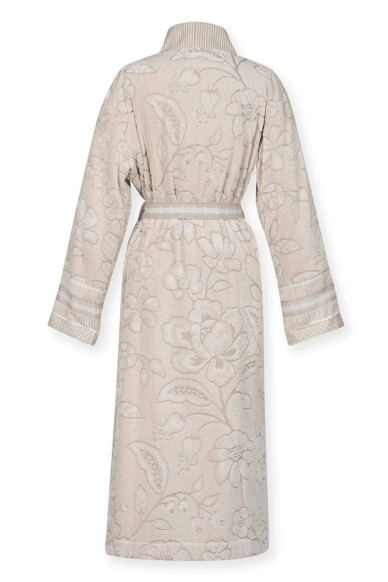 Bademantel Jasmin Jacquard Sand