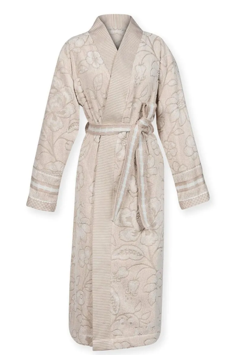 Bademantel Jasmin Jacquard Sand