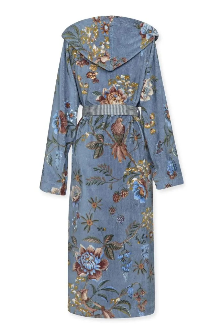 Bademantel Secret Garden Blau