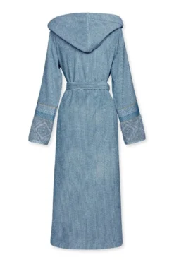 Bademantel Soft Zellige Blau/Grau