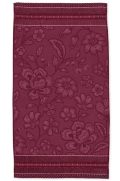Badetuch Jasmin Jacquard Dunkelrosa 55x100cm