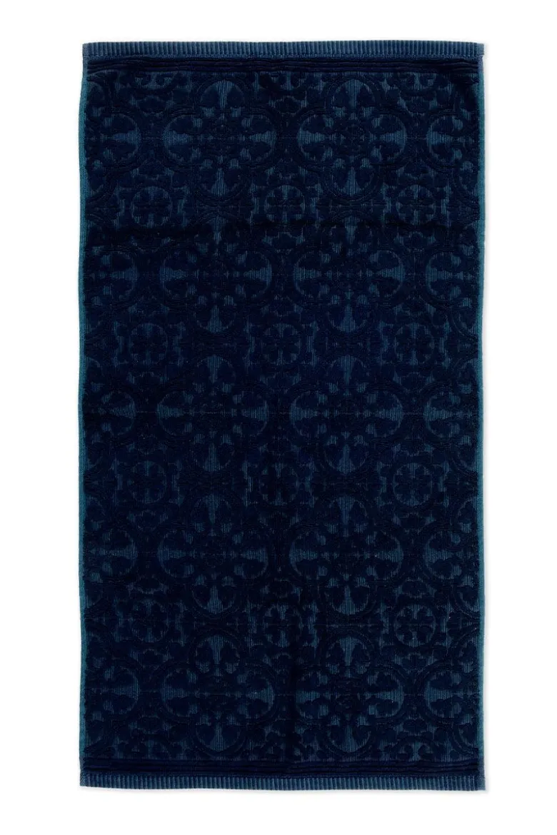 Badetuch Set/3 Tile de Pip Dunkelblau 55x100 cm