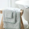 Badetuch Set/3 Tile de Pip Hellblau 55x100 cm