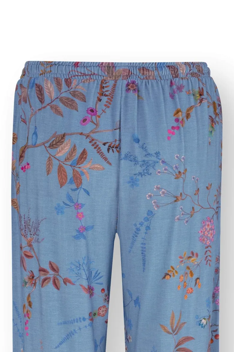 Belin Lange Hose Bodhi Flower Blau