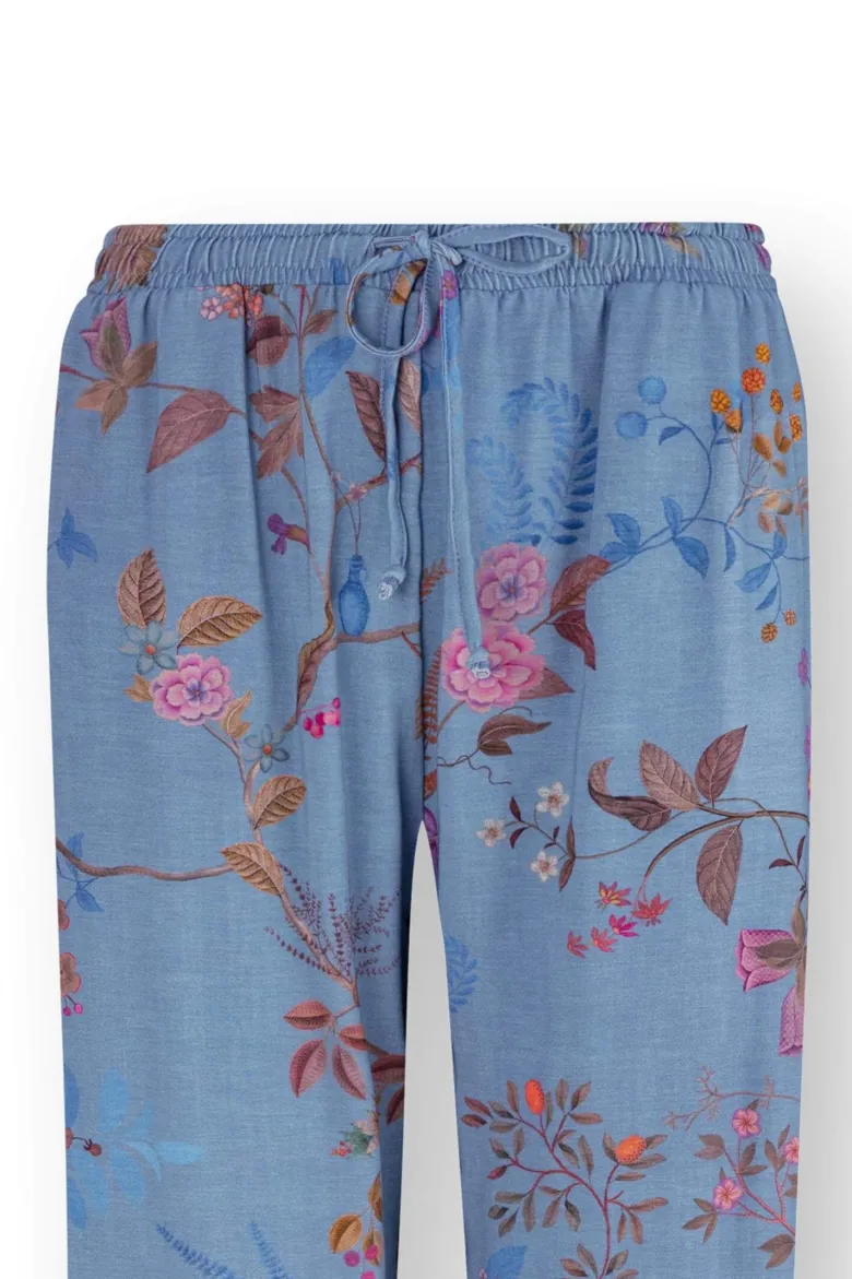 Belin Lange Hose Bodhi Flower Blau