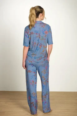 Belin Lange Hose Bodhi Flower Blau