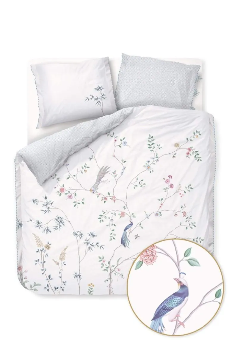 Bettbezug-Set Bamboo Blossom Weiß