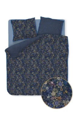Bettbezug-Set Tutti i Fiori Dunkelblau