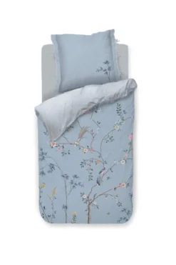 Bettbezugsset Bamboo Blossom Hellblau