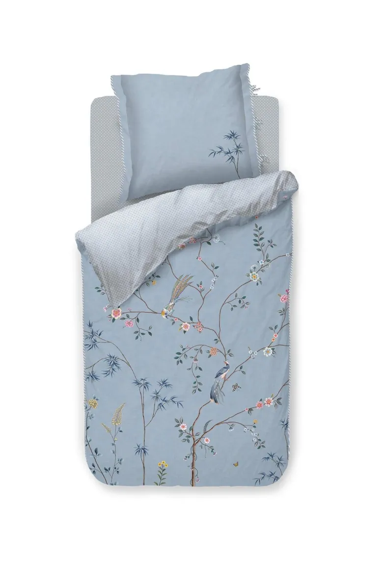 Bettbezugsset Bamboo Blossom Hellblau