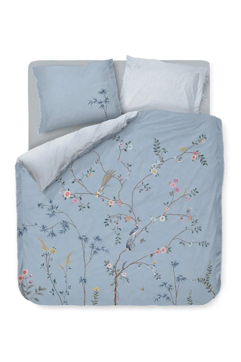 Bettbezugsset Bamboo Blossom Hellblau