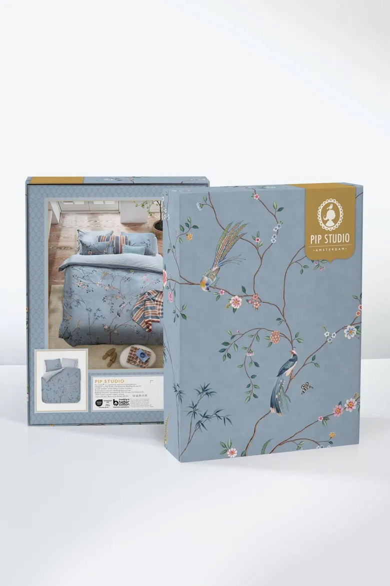 Bettbezugsset Bamboo Blossom Hellblau