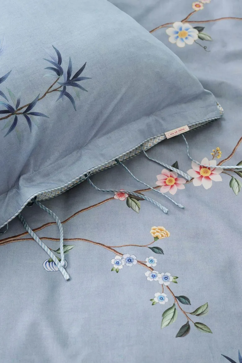 Bettbezugsset Bamboo Blossom Hellblau