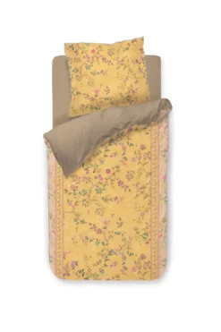 Bettbezugsset Bodhi Flower Gelb