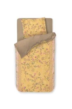 Bettbezugsset Bodhi Flower Gelb