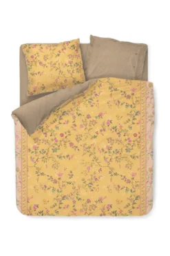 Bettbezugsset Bodhi Flower Gelb