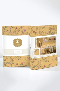 Bettbezugsset Bodhi Flower Gelb
