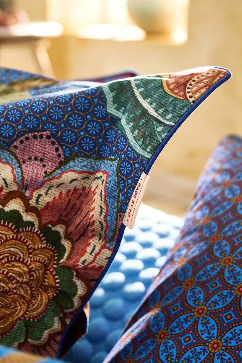 Bettbezugsset Bombay Bold Dunkelblau