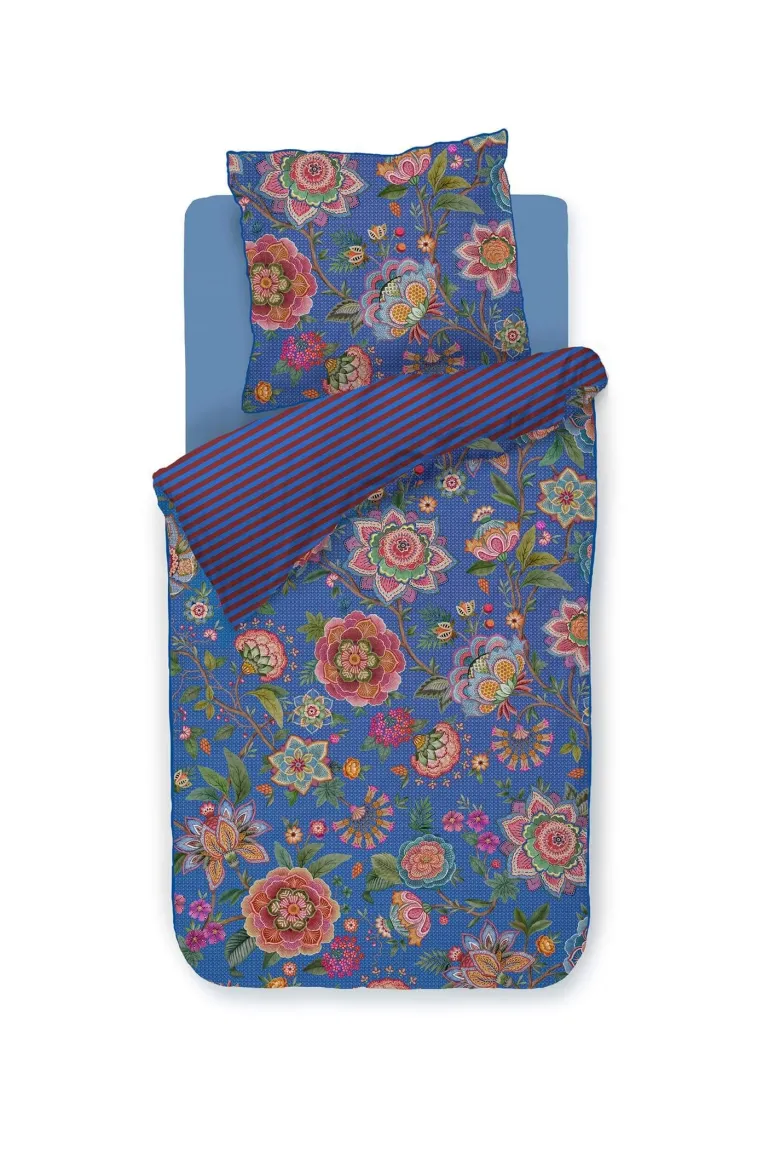 Bettbezugsset Bombay Bold Dunkelblau