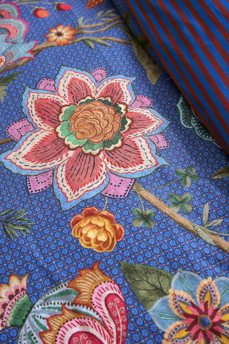 Bettbezugsset Bombay Bold Dunkelblau