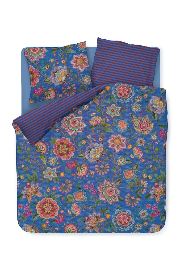Bettbezugsset Bombay Bold Dunkelblau