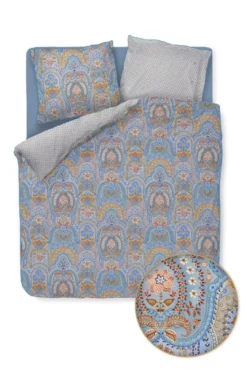Bettbezugsset Jabali Flower Blau