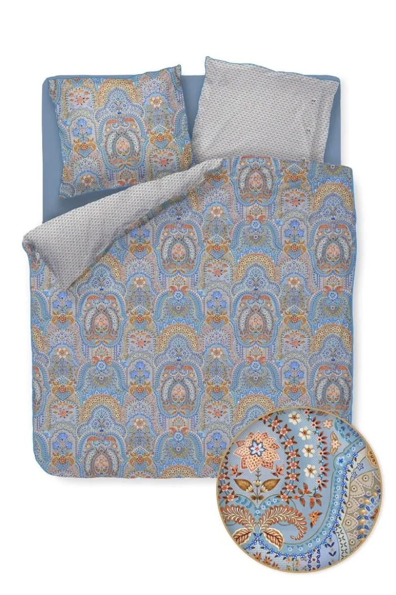 Bettbezugsset Jabali Flower Blau