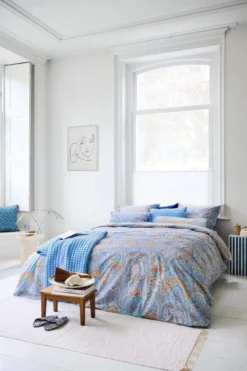 Bettbezugsset Jabali Flower Blau