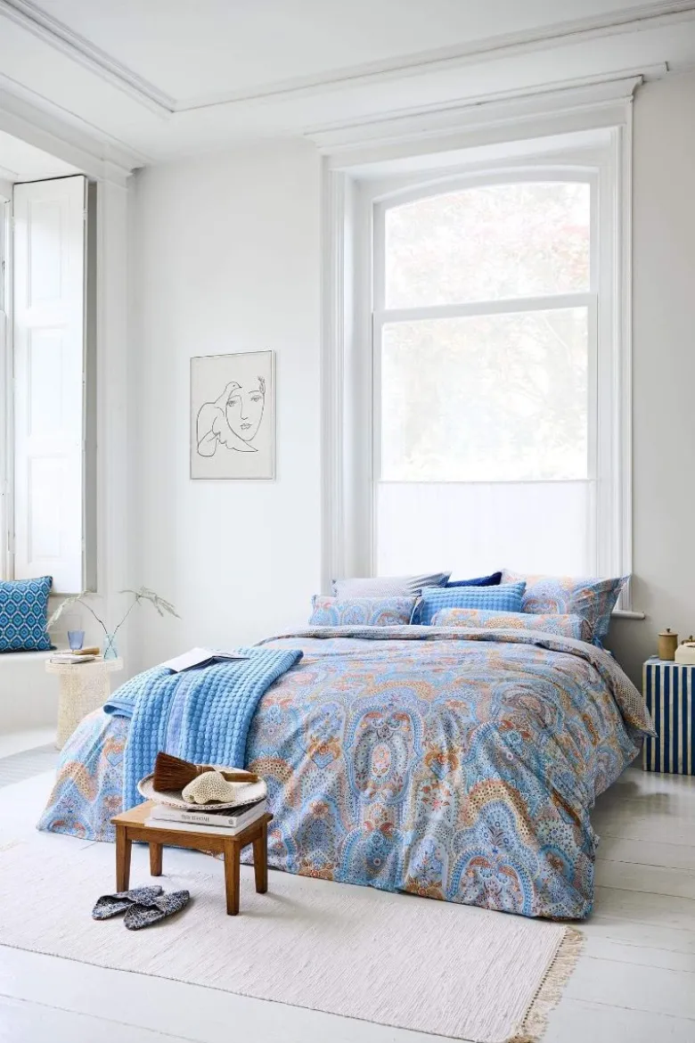 Bettbezugsset Jabali Flower Blau
