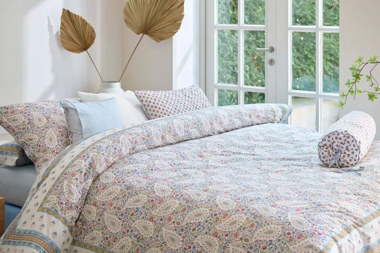 Bettbezugsset Kairi Bloom Hellblau