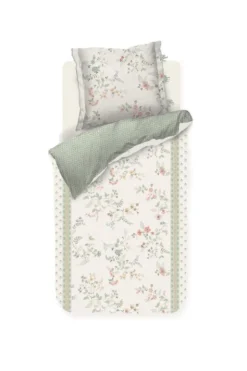 Bettbezugsset Kili Flower Weiss