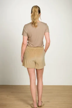 Bisou Kurze Hose Velvet Beige