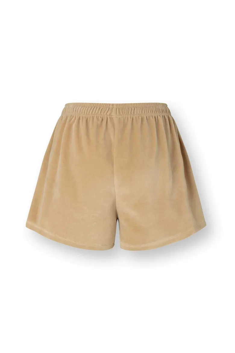 Bisou Kurze Hose Velvet Beige