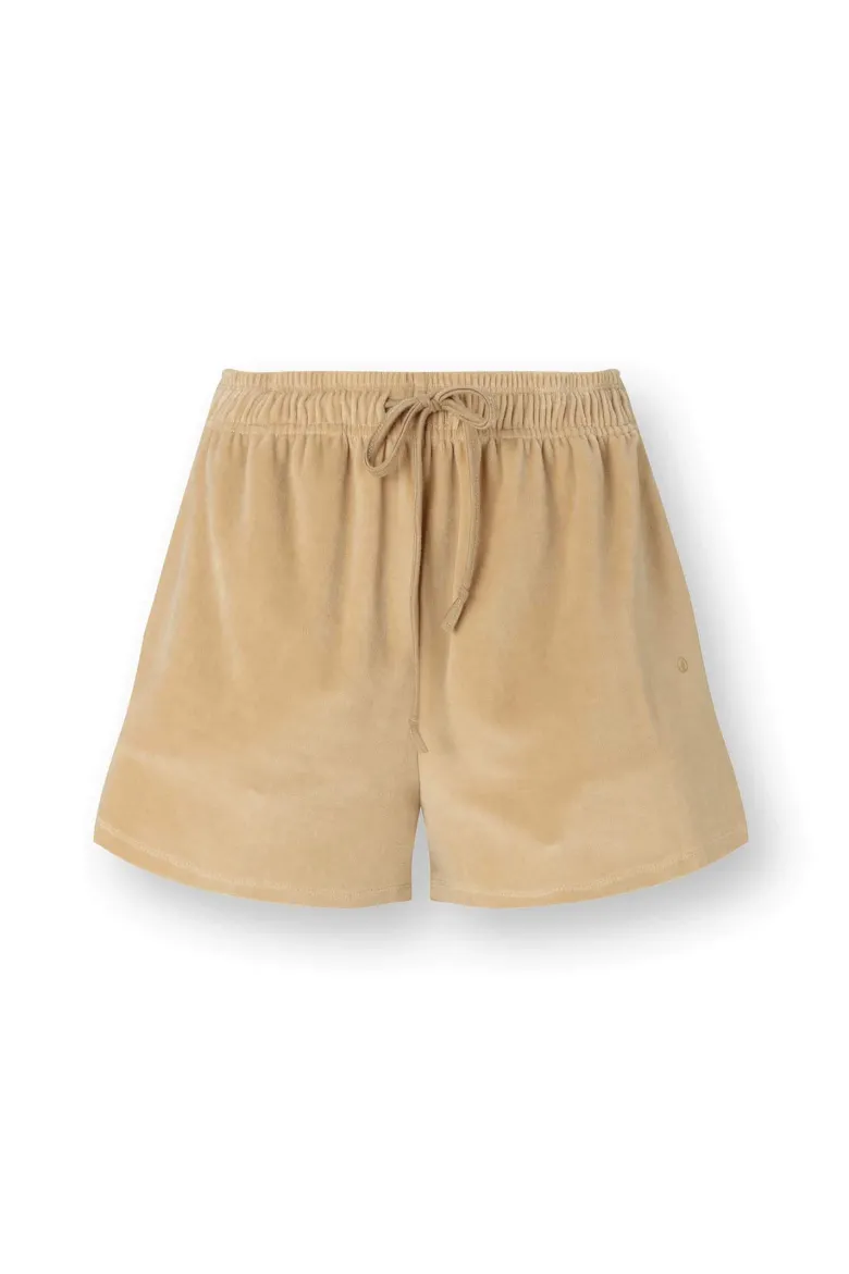 Bisou Kurze Hose Velvet Beige