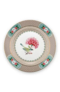 Blushing Birds Gebäckteller Khaki 17 cm