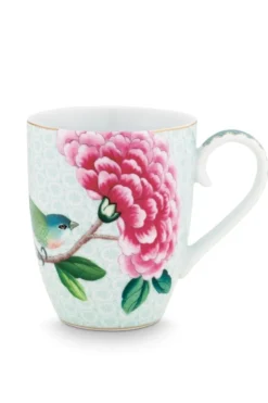 Blushing Birds Tasse groß weiß