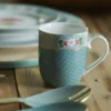 Blushing Birds Tasse klein blau