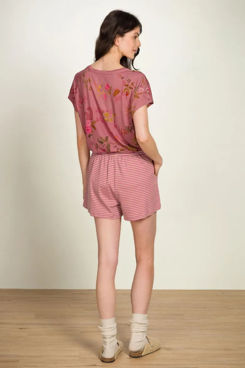 Bobi Kurze Hose Little Sumo Stripe Rosa