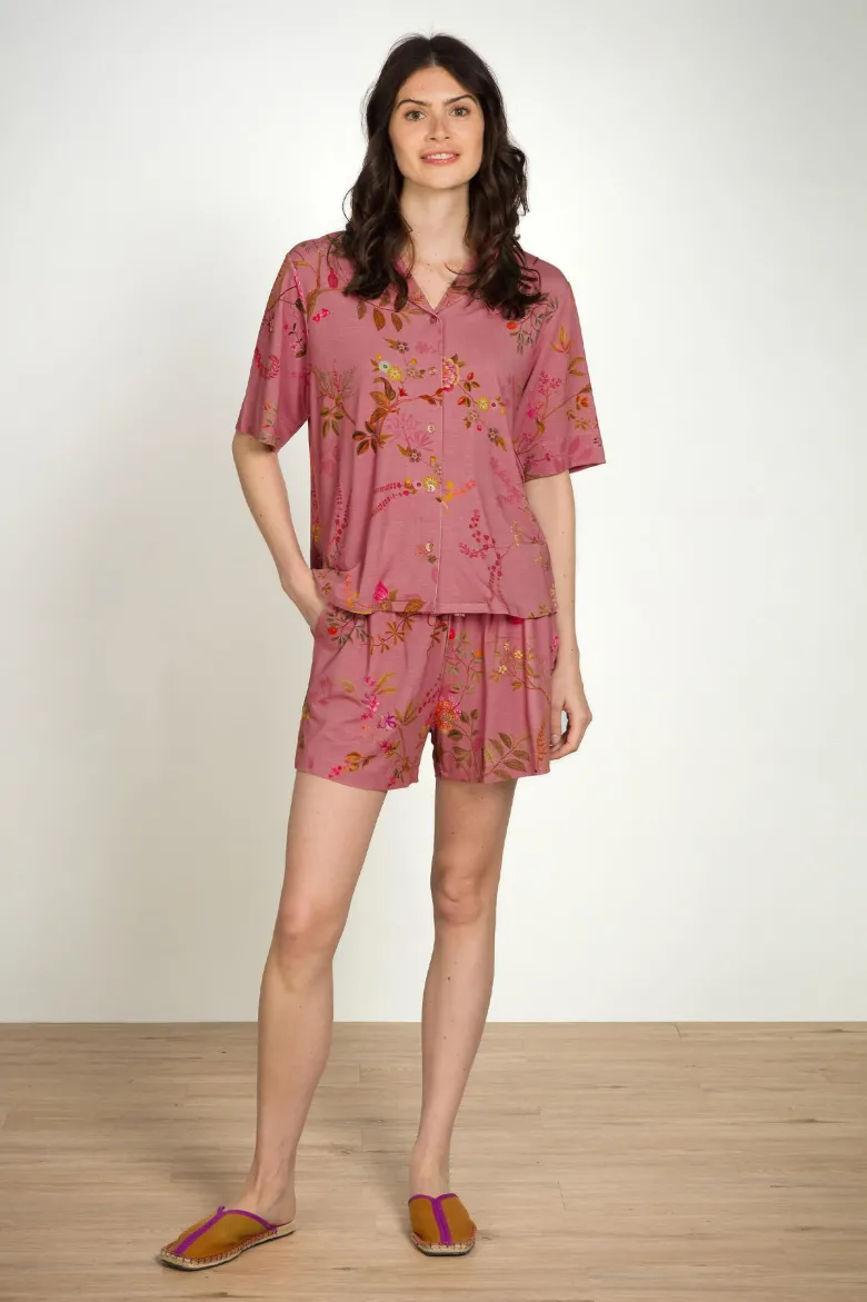 Bob Kurze Hose Bodhi Flower Dunkelrosa