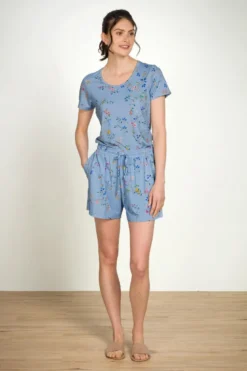 Bob Kurze Hose Delhi Dreams Blau