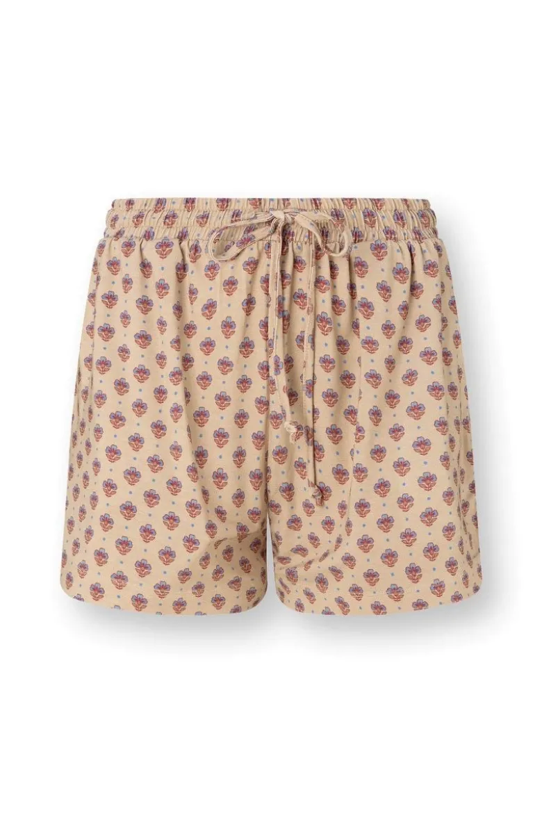 Bob Kurze Hose Jaipur Flower Khaki/Blau