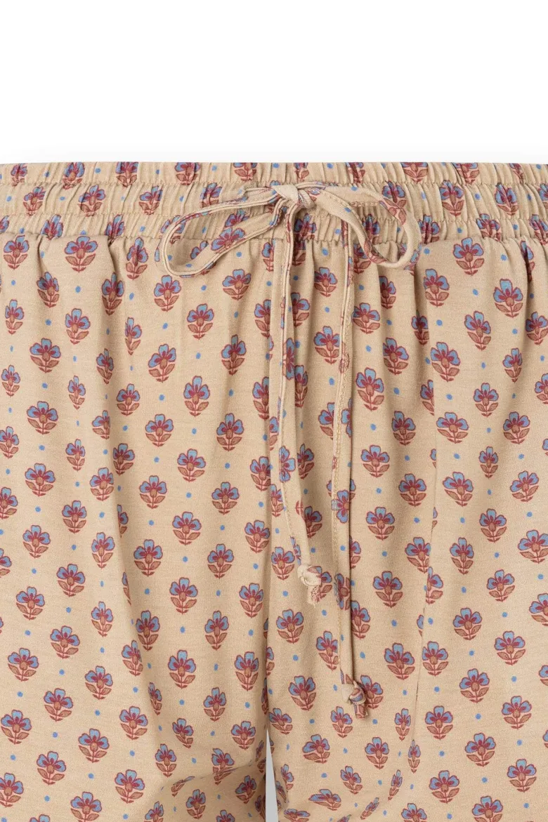 Bob Kurze Hose Jaipur Flower Khaki/Blau