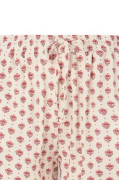 Bob Kurze Hose Jaipur Flower Weiß/Rosa