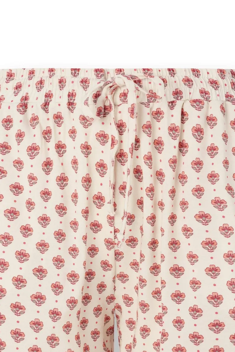 Bob Kurze Hose Jaipur Flower Weiß/Rosa