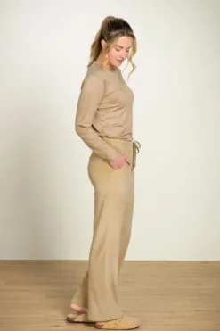 Britta Lange Hose Velvet Beige