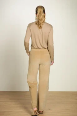 Britta Lange Hose Velvet Beige