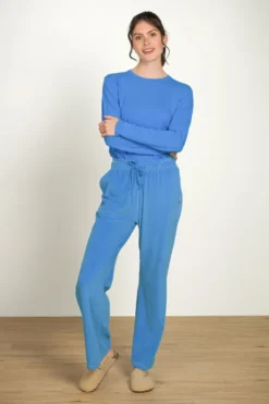 Britta Lange Hose Velvet Blau