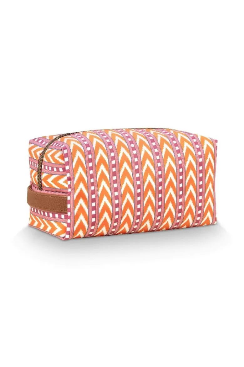 Coco Necessaire Mittel Samba Streifen Orange
