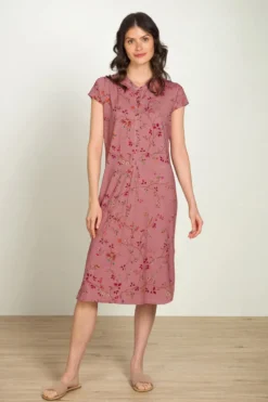 Dalia Nachthemd Kurze Ärmeln Delhi Dreams Rosa